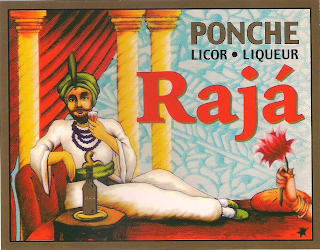 PONCHE LICOR · LIQUEUR RAJÁ