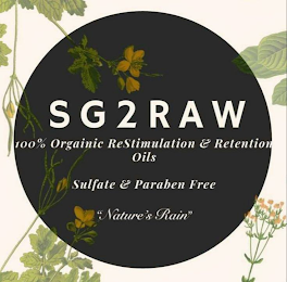 SG2RAW 100% ORGAINIC RESTIMULATION & RETENTION OILS SULFATE & PARABEN FREE "NATURE'S RAIN"