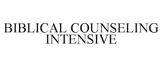 BIBLICAL COUNSELING INTENSIVE