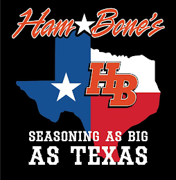 HAM BONE'S  HB  SEASONING AS BIG AS TEXAS