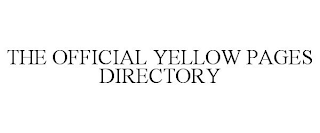 THE OFFICIAL YELLOW PAGES DIRECTORY