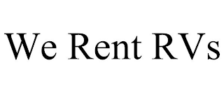 WE RENT RVS