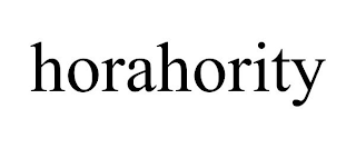 HORAHORITY