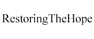 RESTORINGTHEHOPE