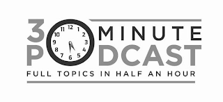 30 MINUTE PODCAST FULL TOPICS IN HALF AN HOUR