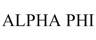 ALPHA PHI