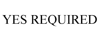 YES REQUIRED