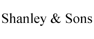 SHANLEY & SONS