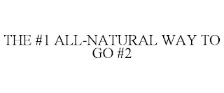 THE #1 ALL-NATURAL WAY TO GO #2