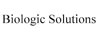 BIOLOGIC SOLUTIONS