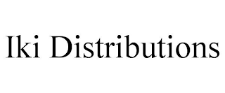 IKI DISTRIBUTIONS