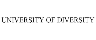 UNIVERSITY OF DIVERSITY