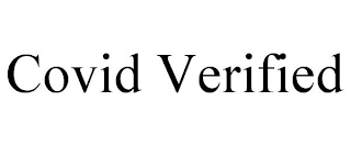 COVID VERIFIED