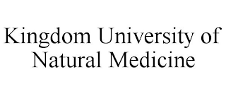 KINGDOM UNIVERSITY OF NATURAL MEDICINE