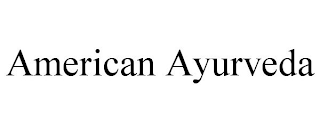 AMERICAN AYURVEDA