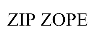 ZIP ZOPE