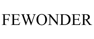 FEWONDER