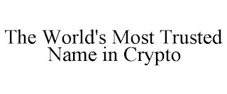 THE WORLD'S MOST TRUSTED NAME IN CRYPTO