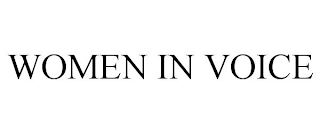 WOMEN IN VOICE