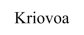 KRIOVOA