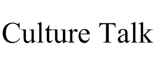 CULTURE TALK