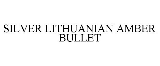 SILVER LITHUANIAN AMBER BULLET