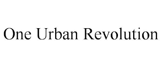 ONE URBAN REVOLUTION