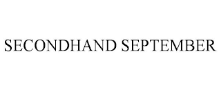 SECONDHAND SEPTEMBER