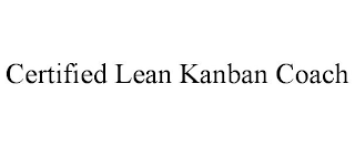 CERTIFIED LEAN KANBAN COACH