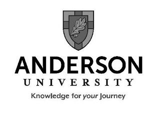 ANDERSON U N I V E R S I T Y KNOWLEDGE FOR YOUR JOURNEY