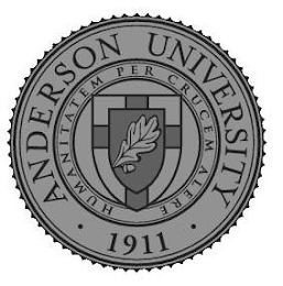 · ANDERSON UNIVERSITY · 1911 HUMANITATEM PER CRUCEM ALERE