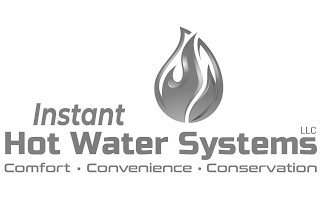 INSTANT HOT WATER SYSTEMS LLC COMFORT · CONVENIENCE · CONSERVATION