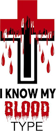 I KNOW MY BLOOD TYPE