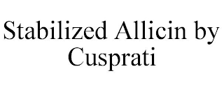 STABILIZED ALLICIN BY CUSPRATI