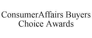 CONSUMERAFFAIRS BUYERS CHOICE AWARDS