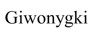 GIWONYGKI