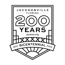 JACKSONVILLE FLORIDA 200 YEARS JAX200.ORG 1822 BICENTENNIAL 2022