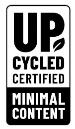 UP CYCLED CERTIFIED MINIMAL CONTENT