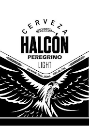 CERVEZA HALCÓN PEREGRINO LIGHT CONTENIDO NETO: 350 ML. 4.9% ALC./VOL.