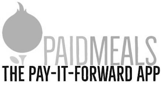 PAIDMEALS THE PAY-IT-FORWARD APP