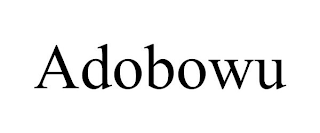 ADOBOWU