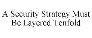 A SECURITY STRATEGY MUST BE LAYERED TENFOLD