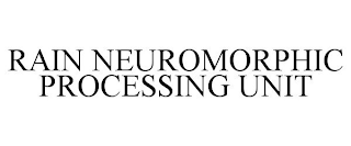 RAIN NEUROMORPHIC PROCESSING UNIT