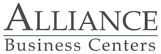 ALLIANCE BUSINESS CENTERS