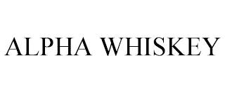 ALPHA WHISKEY