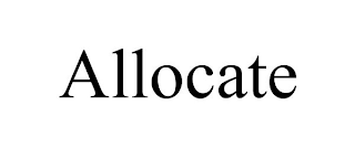 ALLOCATE