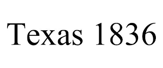 TEXAS 1836