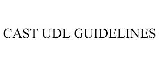 CAST UDL GUIDELINES