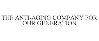 THE ANTI-AGING COMPANY FOR OUR GENERATION