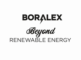 BORALEX BEYOND RENEWABLE ENERGY